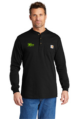 Carhartt® Long Sleeve Henley T-Shirt- Black