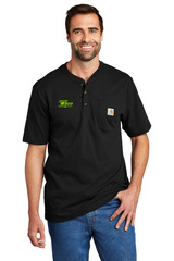 Carhartt® Short Sleeve Henley T-Shirt- Black