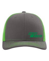 Richardson Snapback Trucker Cap- Charcoal/Neon Green
