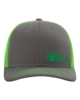 Richardson Snapback Trucker Cap- Charcoal/Neon Green