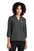 Women's Stretch Crepe 3/4-Sleeve Blouse