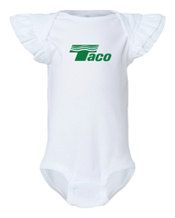 Rabbit Skins - Infant Flutter Sleeve Baby Rib Bodysuit
