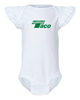 Rabbit Skins - Infant Flutter Sleeve Baby Rib Bodysuit