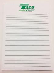 8 1/2" X 11" Note Pad