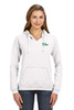 J America Ladies' Sydney Brushed V-Neck Hooded Sweatshirt