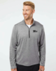 Adidas - Brushed Terry Heathered Quarter-Zip Pullover